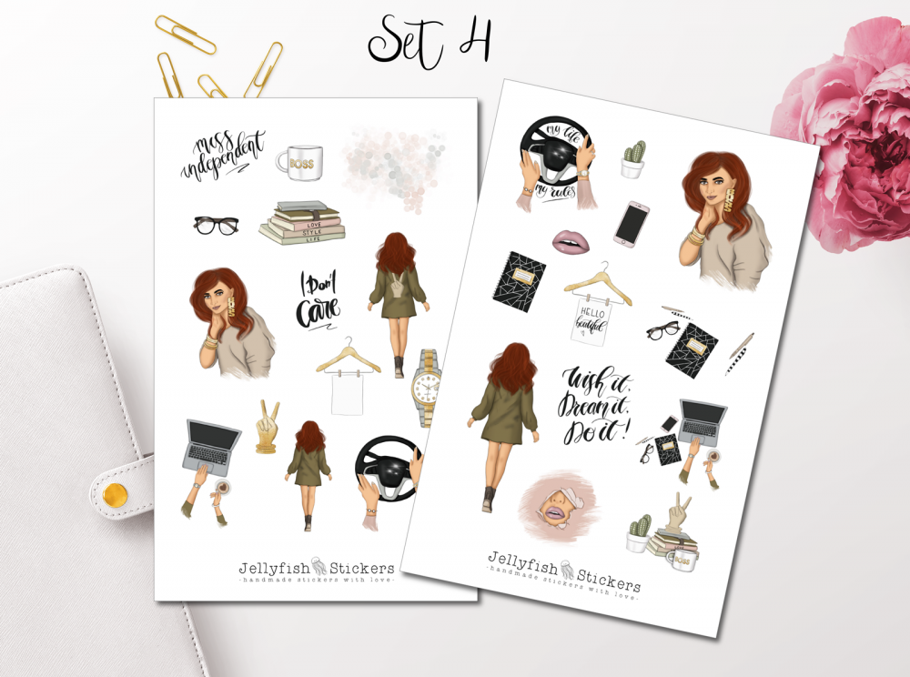 Girl Girlboss Sticker Set